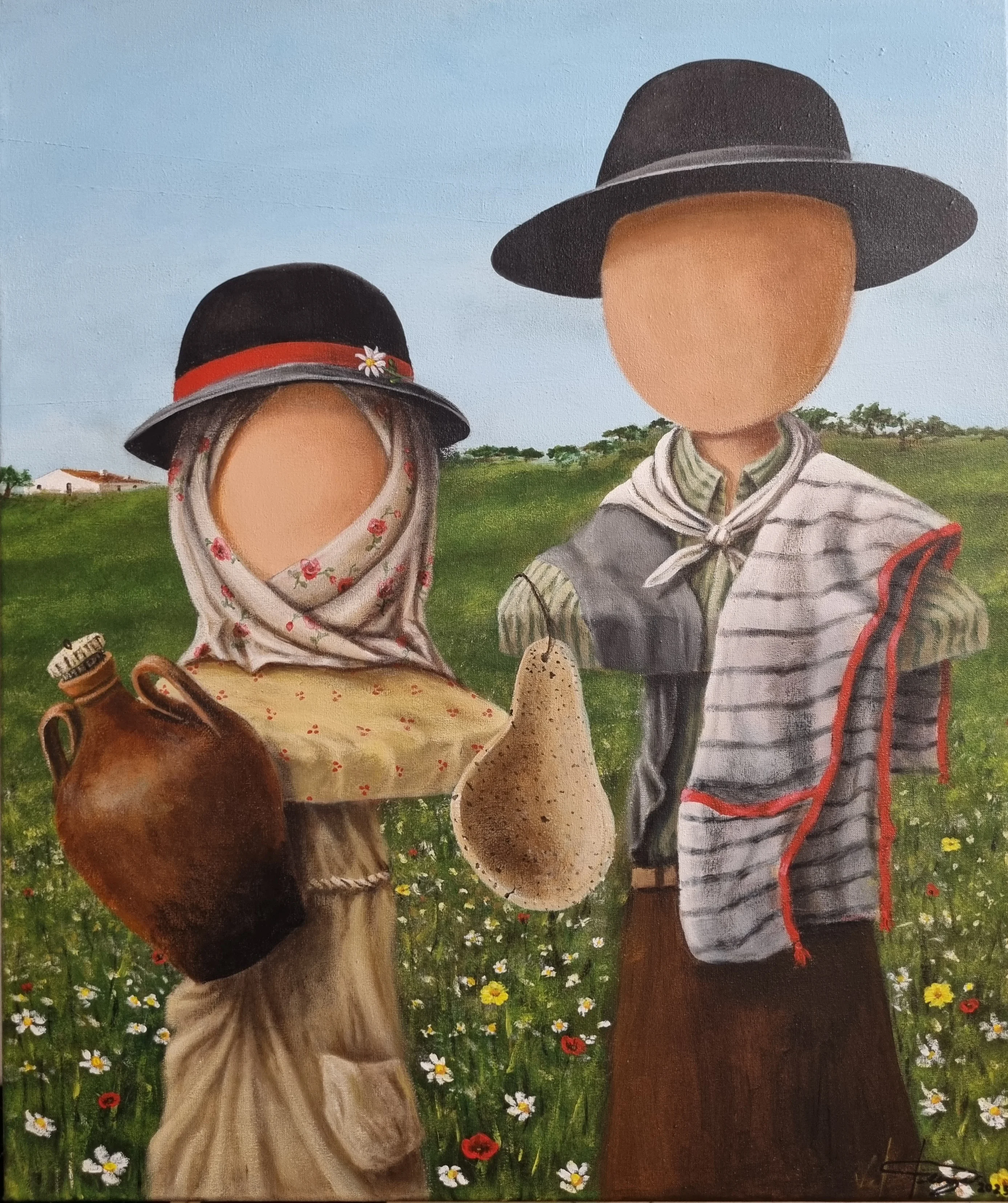 Peões Notáveis cantil e cocharro